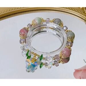 Swarovski Beaded Charm Butterfly Bracelet